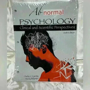 Abnormal Pychology Textbook by Charles A Lyons and Barclay Martin